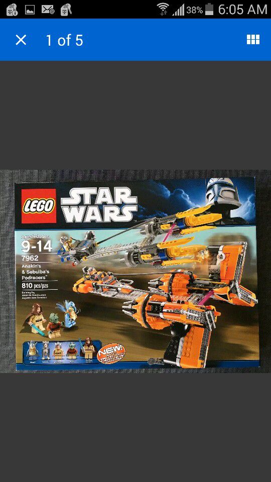 Anakin's & Sebulba's Podracers LEGO STAR WARS SET 7962 NEW FACTORY SEALED- for in Palatine, - OfferUp
