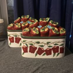 Two Large Oval Bowls With Cover