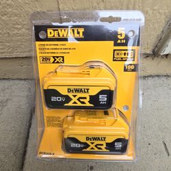Dewalt 20v Batteries 5.0 Ah XR Brand New