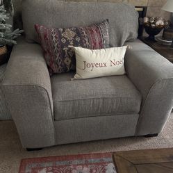 Oversized Grey Chair