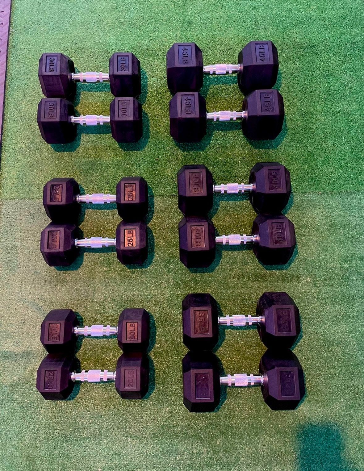 Complete Dumbbell Set with Rack - Like New & Priced to Sell!