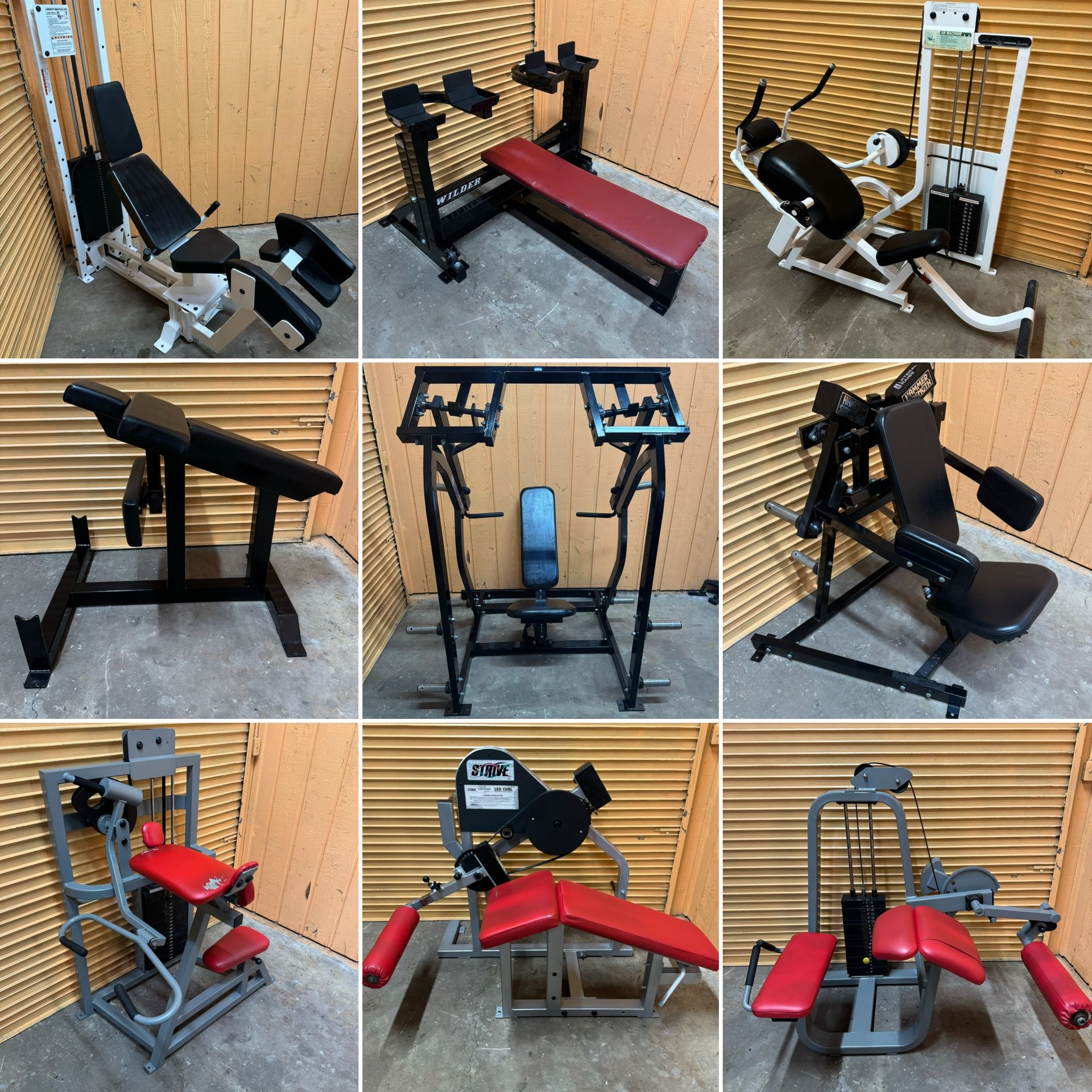 Tons Of Gym Equipment- Squat Rack, Leg Press, Full Gym, Smith Machine, Home Gym, Pullover, Benches, Curl / Extension, Hack Squat