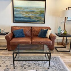 Metal & Glass 2 Tier Coffee Table