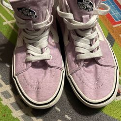 Vans Off The Wall Lavender High Tops Wmns Size 6
