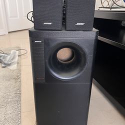 Bose Acoustimass 3 series IV speaker system with Sony STR-DG500 receiver With Speaker Stands - HiFi On A Budget 