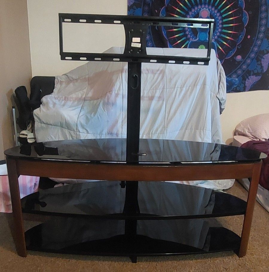 Glass Shelves Tv Stand