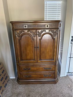 Vintage wooden armoire