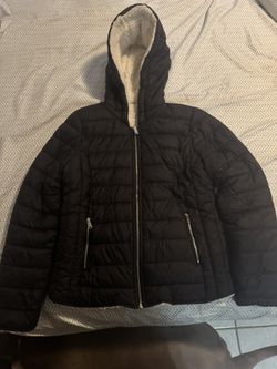 Girls Black Puffer Jacket
