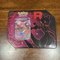 Pokemon Cards Team Rockets Mewtwo Ex Tin