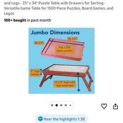 Bits And Pieces Puzzle Table 
