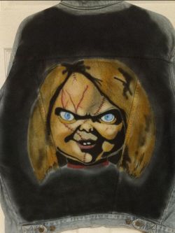 CHUCKY CUSTOM AIRBRUSH JACKET - FREE SHIPPING