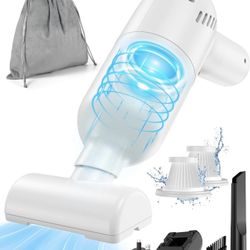 Handheld Vacuum Cleaner,Cordless Air Duster for Car & Room & Pets Cleaning, USB-C Rechargeable, 10000PA Suction, Portable Design with Replaceable Filt