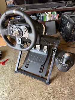 Logitech G Racing Wheel, Pedals, and Shifter on Stand
