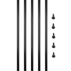 79#Deck Balusters, 101 Pack Metal Deck Spindles, 26\"x0.75\" Staircase Baluster with Screws, Aluminum Alloy Deck Railing for Wood and Composite Deck, 