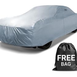 CarCover 18-Layer Car Cover Waterproof All Weather | Premium Quality Car Covers for Automobiles, Ideal for Indoor and Outdoor Use, Fits Sedan/Coupe (1