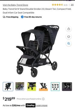 Baby Trend Sit N Stand Double Stroller