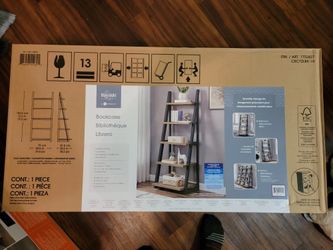 Bayside Furnishings Elise 72-Inch Ladder Bookcase