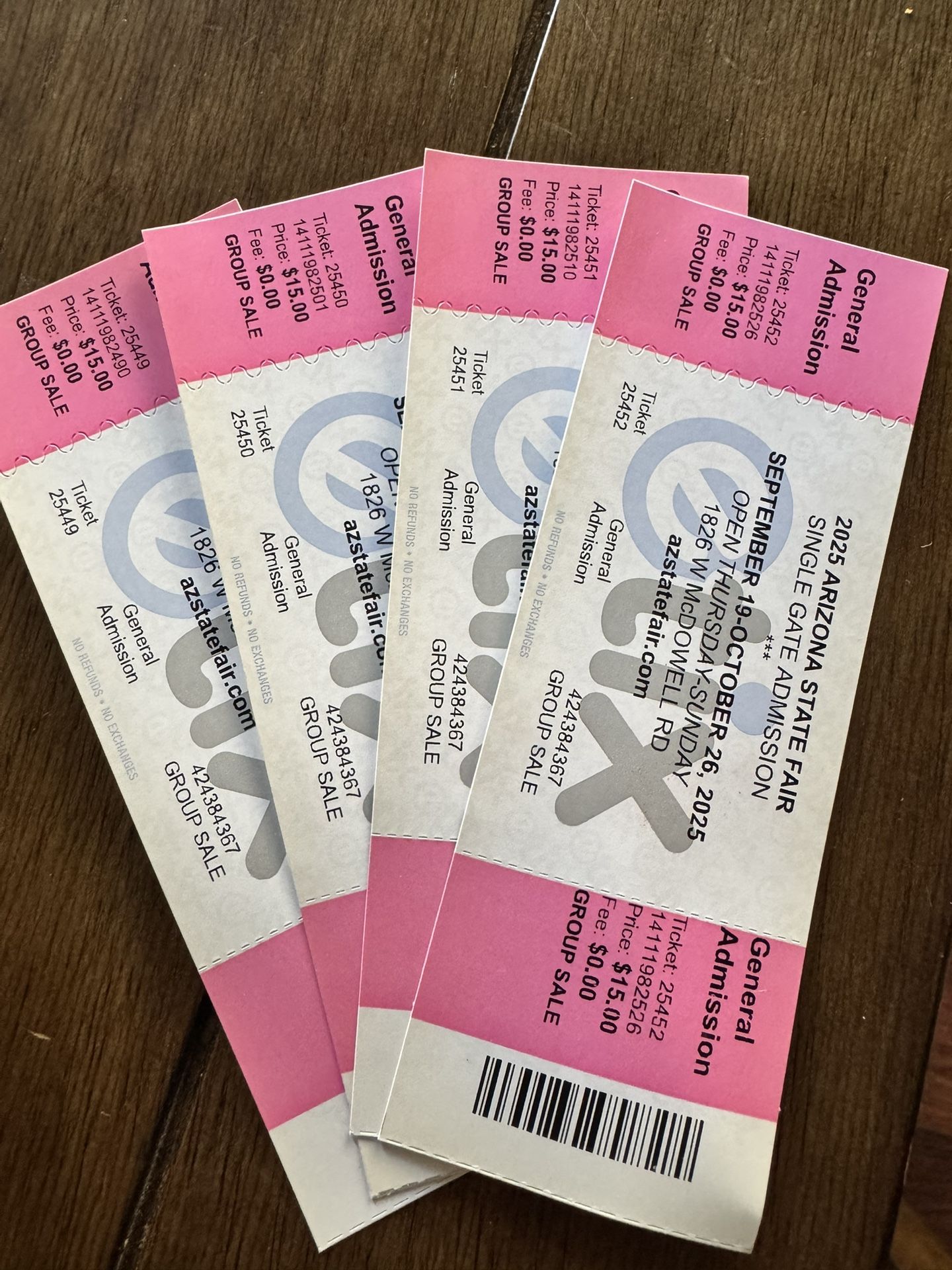 4 Tickets To The Arizona Star Fair