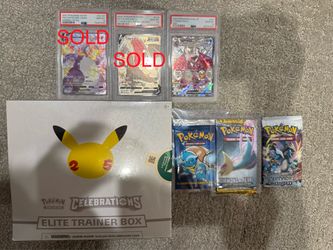 Pokemon graded cards and sealed product
