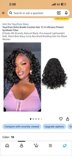 12” Ultraess Protein Synthetic Boho Braid Crochet Hair