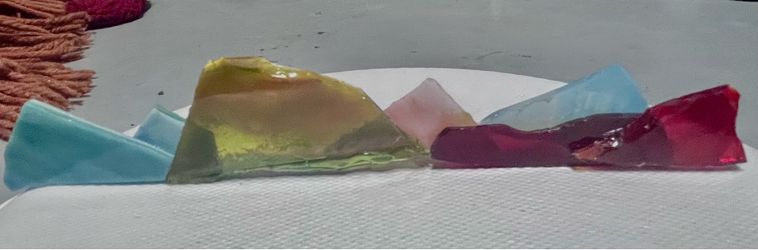 Recycled mountain glass artist unknown