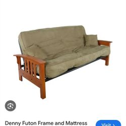 Denny Futon Frame and Mattress Set $250