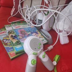 Leap Frog Tv Game System W/ 3 Games 