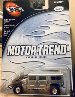 2002 100% Hot Wheels Motor Trend Hummer H1 all metal and custom wheels/tires new mint