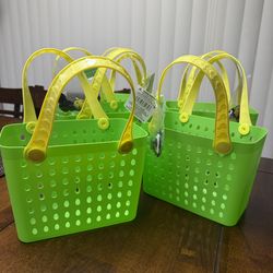 Green  Charm baskets