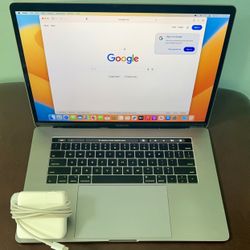 MacBook Pro 15" retina,2.9 ghz intel i7 Quadcore, 16gb ram,500 Gig HD. TOUCHBAR very fast- Upgraded
