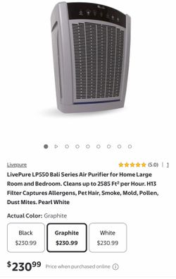 LivePure Bali Multi-Room True HEPA Console Air Purifier