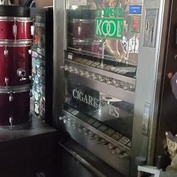 Antique Cigarette Machine From Tin Hall 