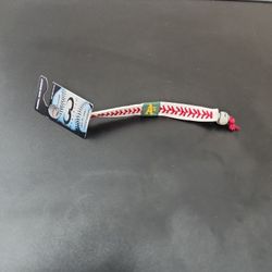 Oakland A's Leather Baseball Bracelet Brand New