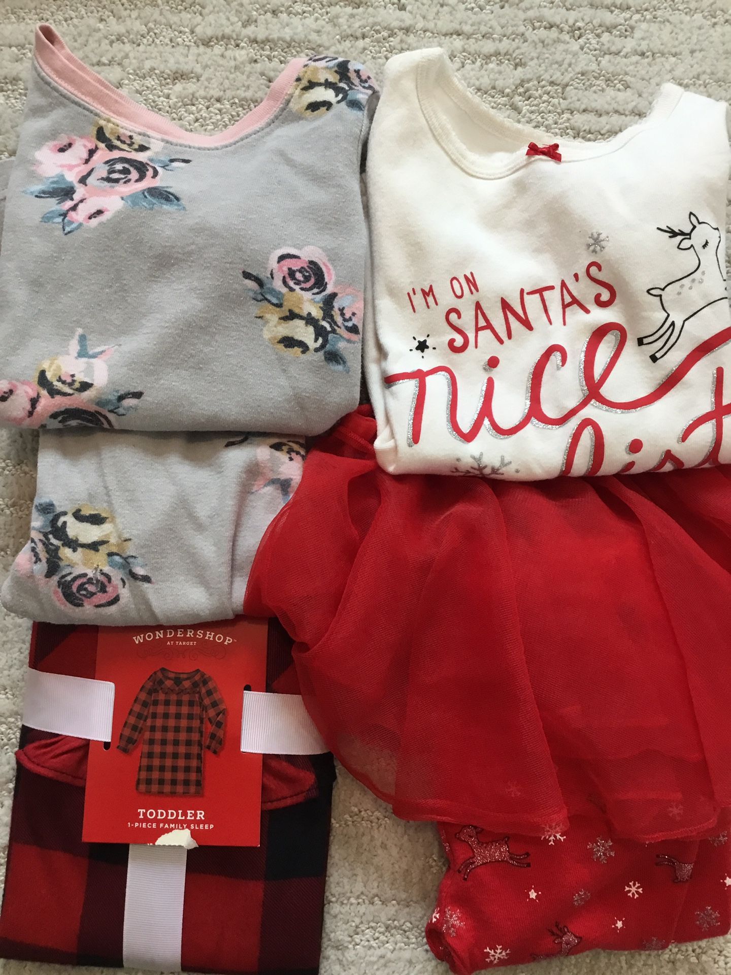 3T Girl Toddler Pajamas Nightgown Tutu