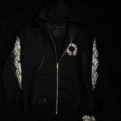 Chrome zip up jacket