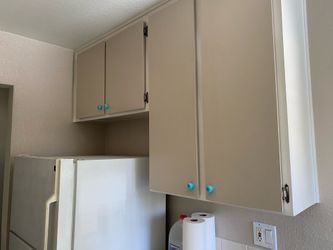 FREE microwave & wood cabinets