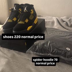 AJ4’S AND SP5DER HOODIE