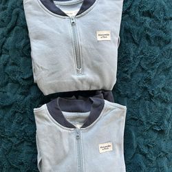 2 Abercrombie Kids Half Zip Sweatshirts $15