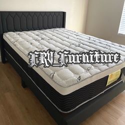 New Queen Bed Frame With Mattress 