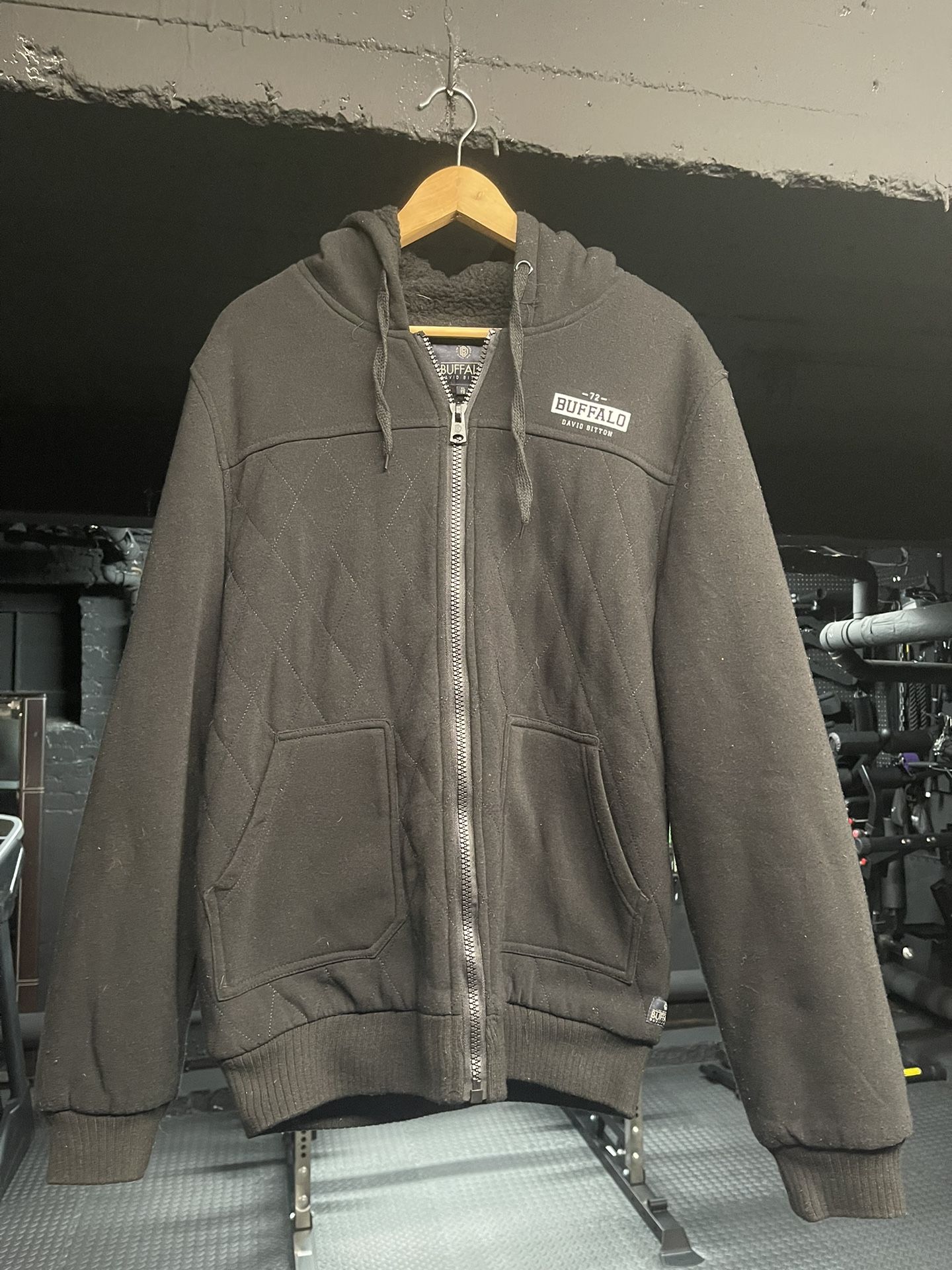MENS BUFFALO DAVID BITTON HOODIE JACKET SIZE XL