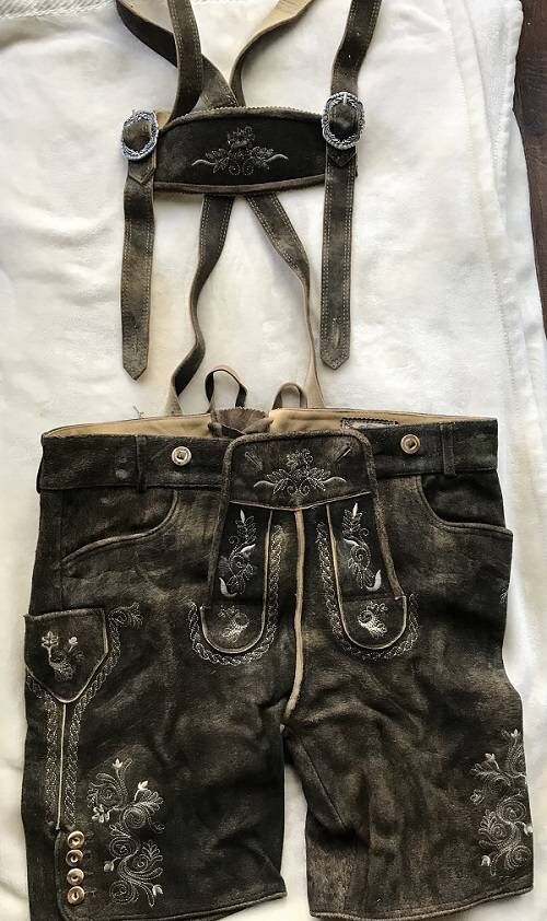 Brand New Original Men's Lederhosen From Munch, Germany