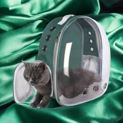 Cat Carrier GREEN BAG- Breathable and Easy to Carry,Pet Capsule Backpack,cat Backpack Carrier,pet Carrier Backpack   