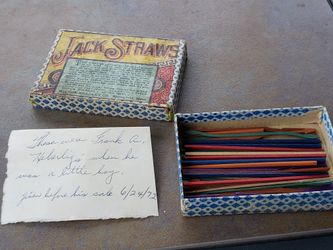 Vintage Jack Straws by Milton Bradley Co. Springfield, Mass.