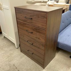 Mainstays Ardent 4 Drawer Dresser, Dark Walnut