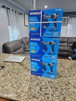 Kobalt 24v drill set new