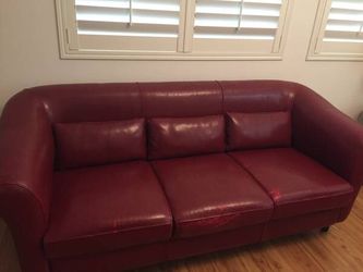 Maroon Bicast Couch