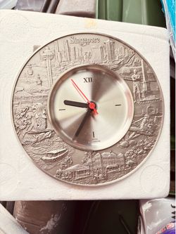 Royal Selangor Pewter Singapore souvenir wall clock