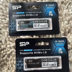 Silicon Power 2TB NVMe M.2 PCle Gen3x4 2280 SSD Solid State Drive (SPO02TBP34A60M28)