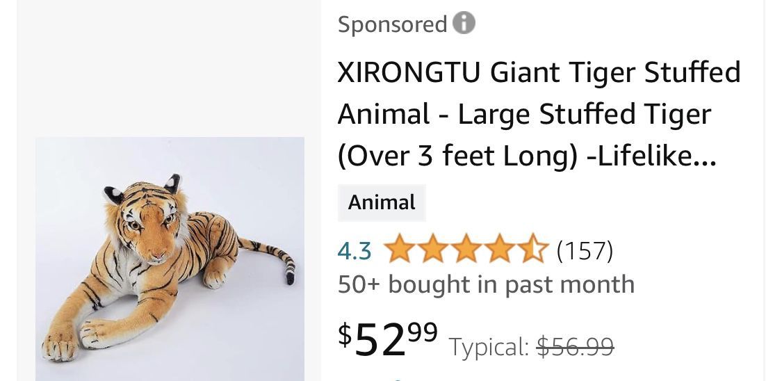 Stuffed Tiger