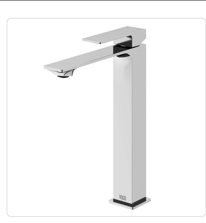 Vigo Dunn Single Handle Single-hole Batroom Vessel Faucet In Crome
